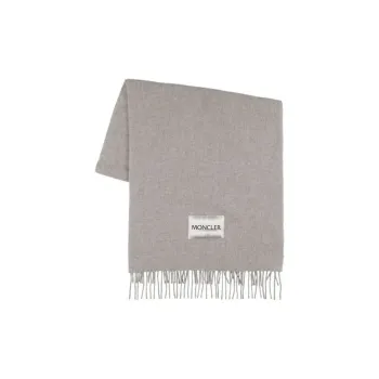 Moncler Knit Scarves Men's Gray