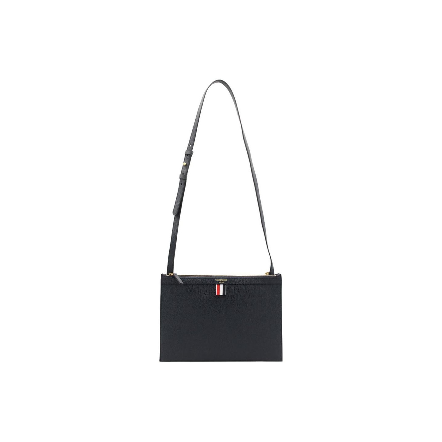 ショルダーバッグ・ポシェット THOM BROWNE Woman Shoulder bag Black FAP341A001 001 Pebble Grain Hector Baguette Bag | Thom Browne