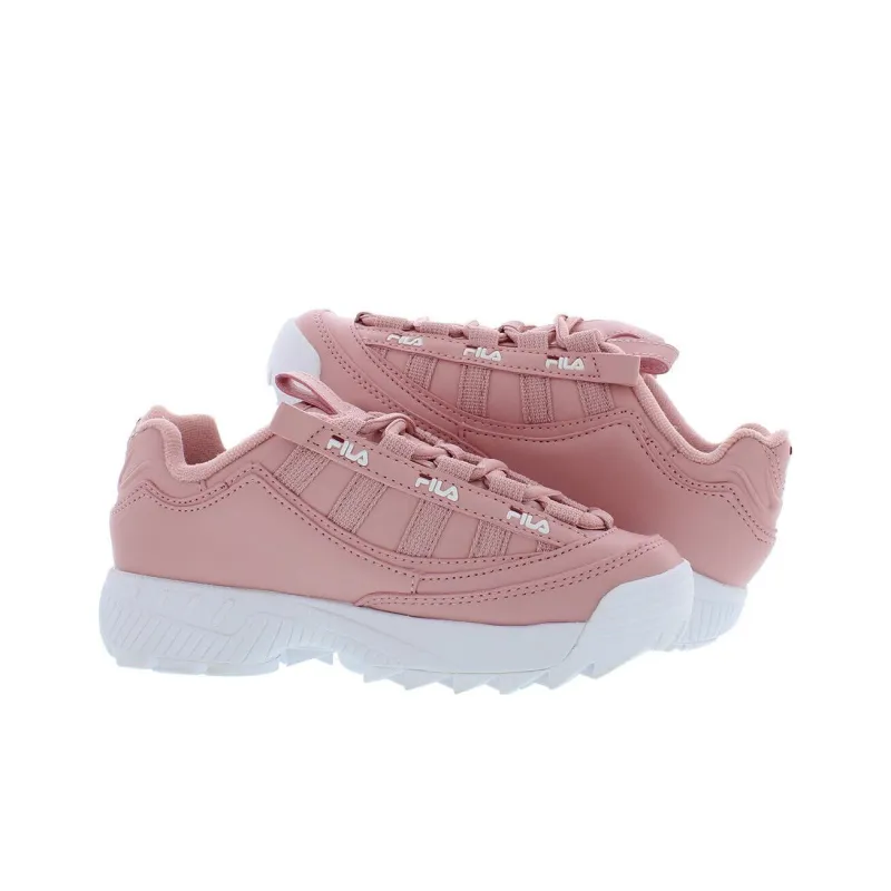 FILA D Formation Cushioned Slip Resistant Low Top Running Shoes Women's Pink-2