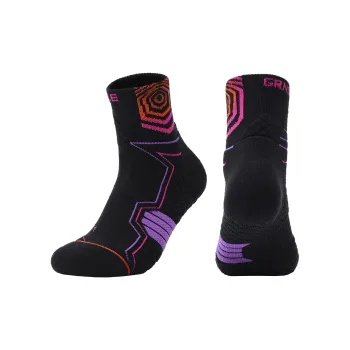 K-bird Basketball Socks Unisex 1 Pack Black