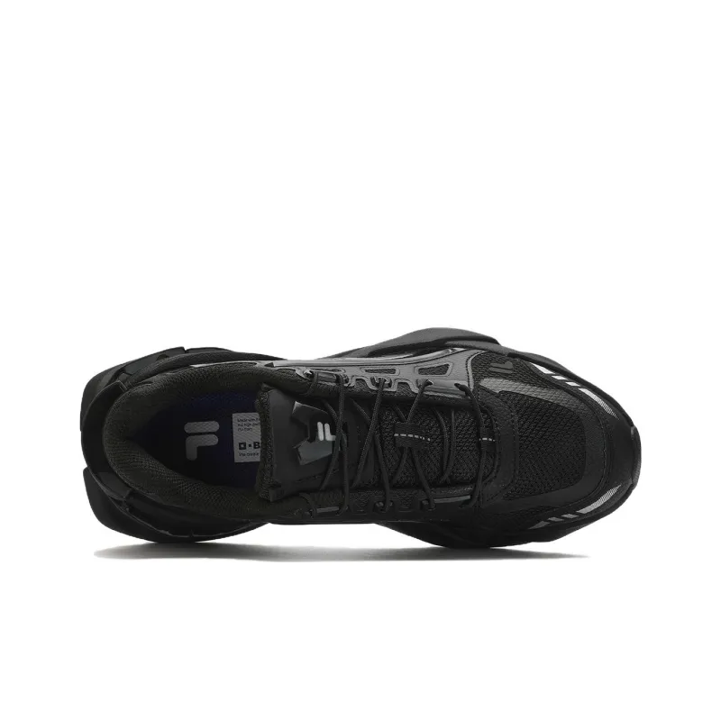 FILA FUSION TI 22 Cushioning Lightweight Low Top Chunky Sneakers Women's Black-2