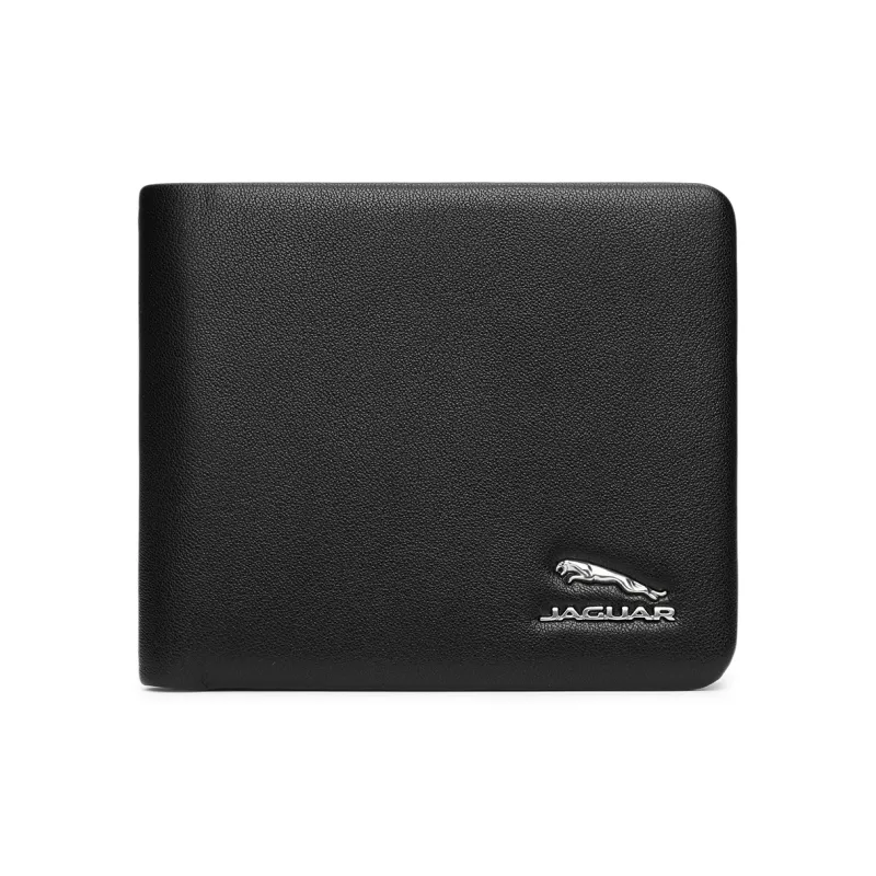 JAGUAR Cow Leather Wallet Men's Black-0