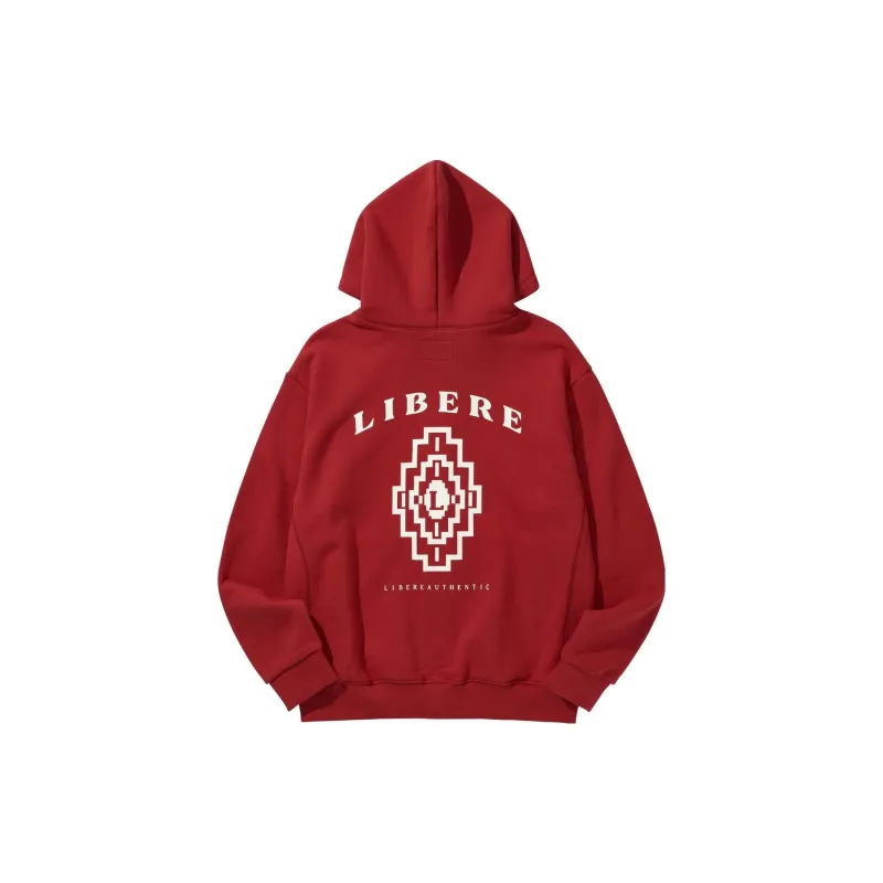 LIBERE Sweatshirts Unisex Red-1