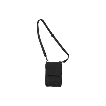 Mizuno ESSENTIAL Series Nylon Shoulder Bag Unisex Black
