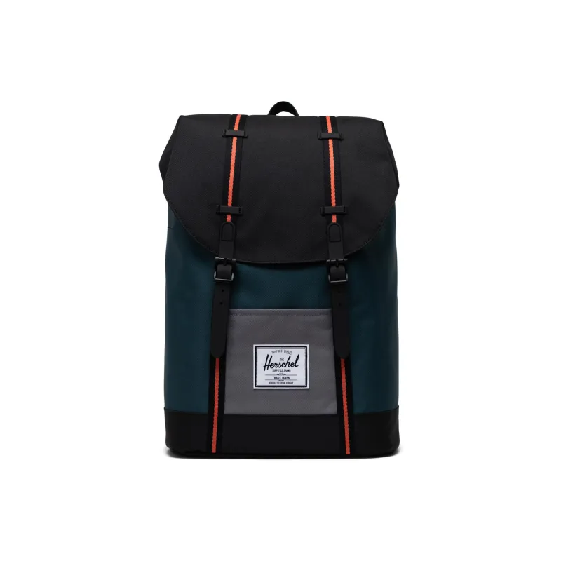 Herschel Polyester Backpack Large Size Unisex Deep Forest Green-4