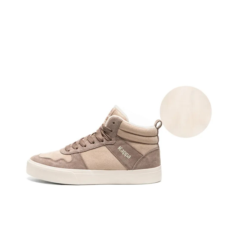 Kappa Abrasion Resistant Slip Resistant High Top Skateboard Shoes Unisex Brown-0