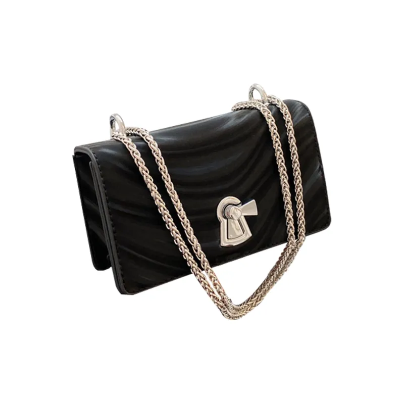UNITE STAR PU Soft Leather Small Square Bag Crossbody Bag Shoulder Bag Women's Black/Ecru/Gray-1