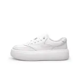 White Fleece-Lined Cotton Shoes