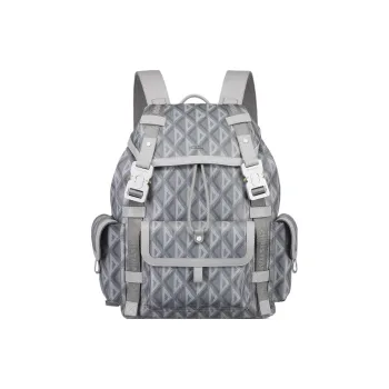 DIOR Hit The Road Canvas Backpack Medium Size Men's Dio Gray