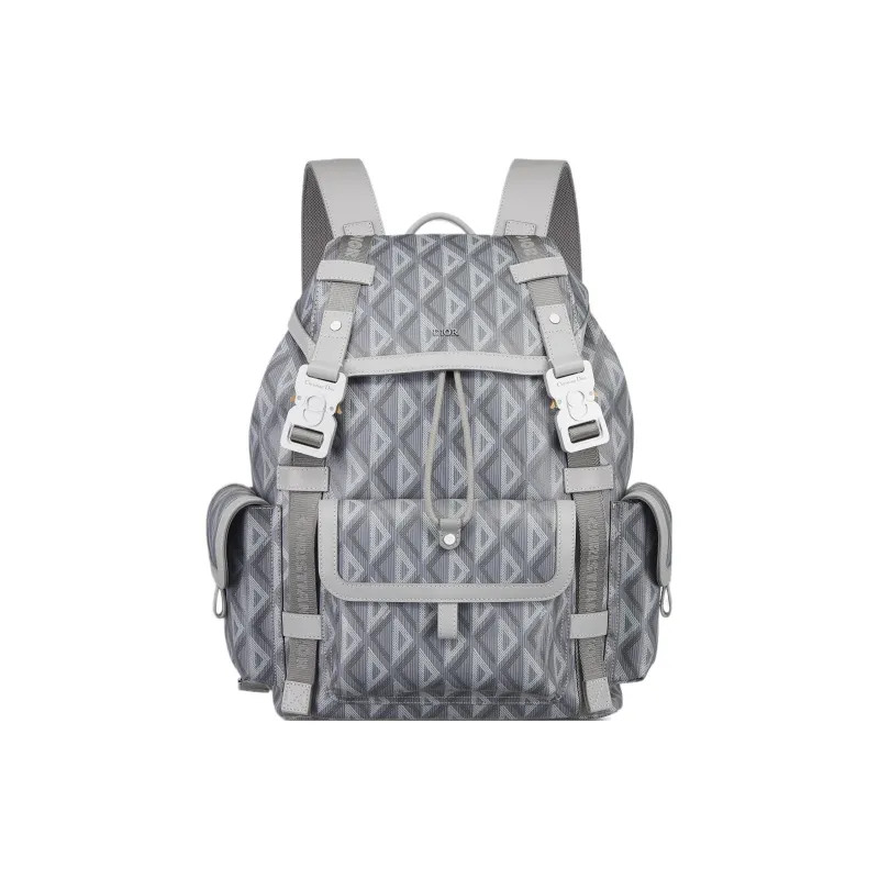 DIOR Hit The Road Canvas Backpack Medium Size Men's Dio Gray-0
