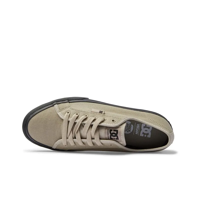 DC Shoes Manual Anti-Slip Wear-Resistant Lightweight Breathable Low-Top Skateboard Shoes Unisex Khaki-3