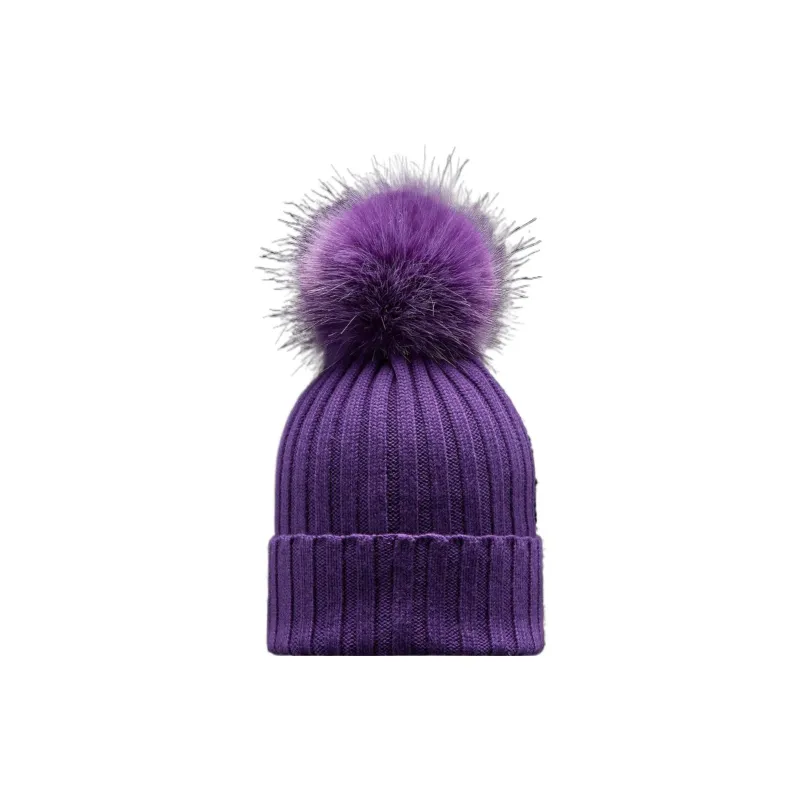 Moncler Wool Beanies Women's Purple-1