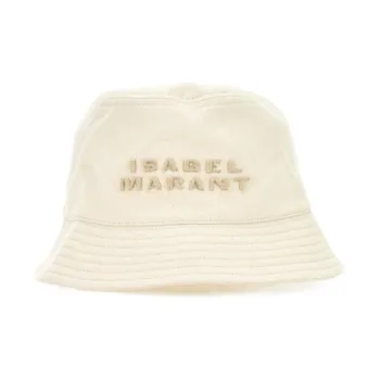ISABEL MARANT Cotton Bucket Hats Unisex Ecru