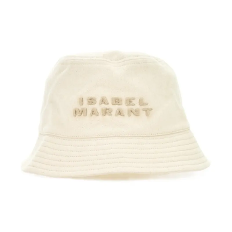 ISABEL MARANT Cotton Bucket Hats Unisex Ecru-0