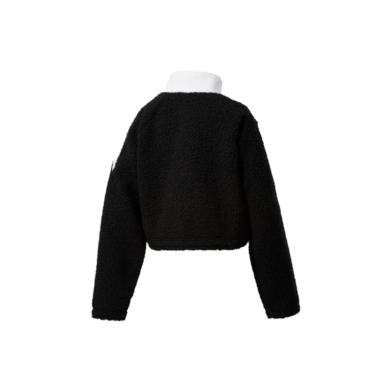 Reebok CLASSICS PF SHERPA Jackets Coats Women's Black-1