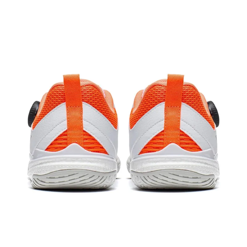 LiNing Mage Pe Cushioning Low Top Table Tennis Shoes Unisex White Orange-4