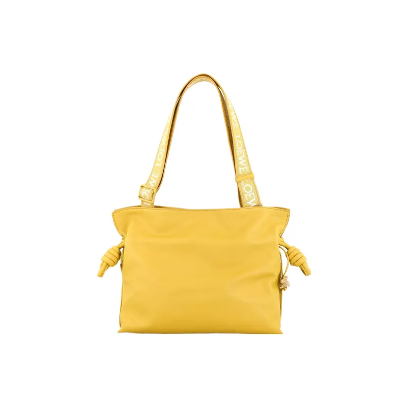 LOEWE Flamenco Clutch In Nappa Calfskin Pale Yellow Glaze-2