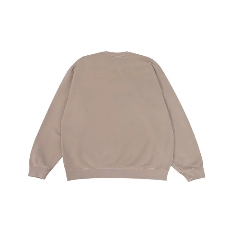 Converse Sneaker Patch Crew Sweatshirt Men's Khaki-1