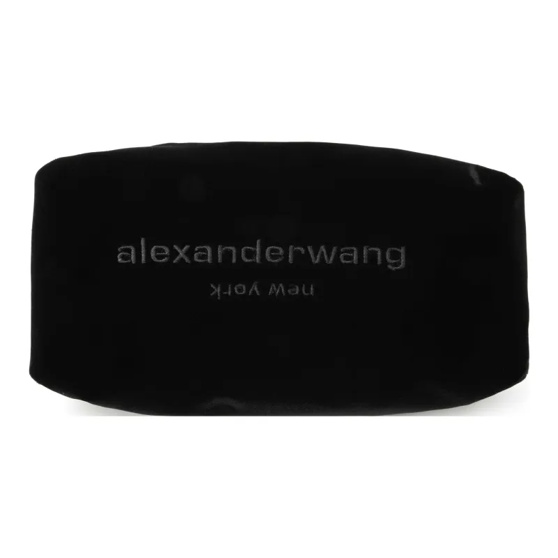 Alexander Wang Velvet Shoulder Bag Handbag Mini Women's Black-4