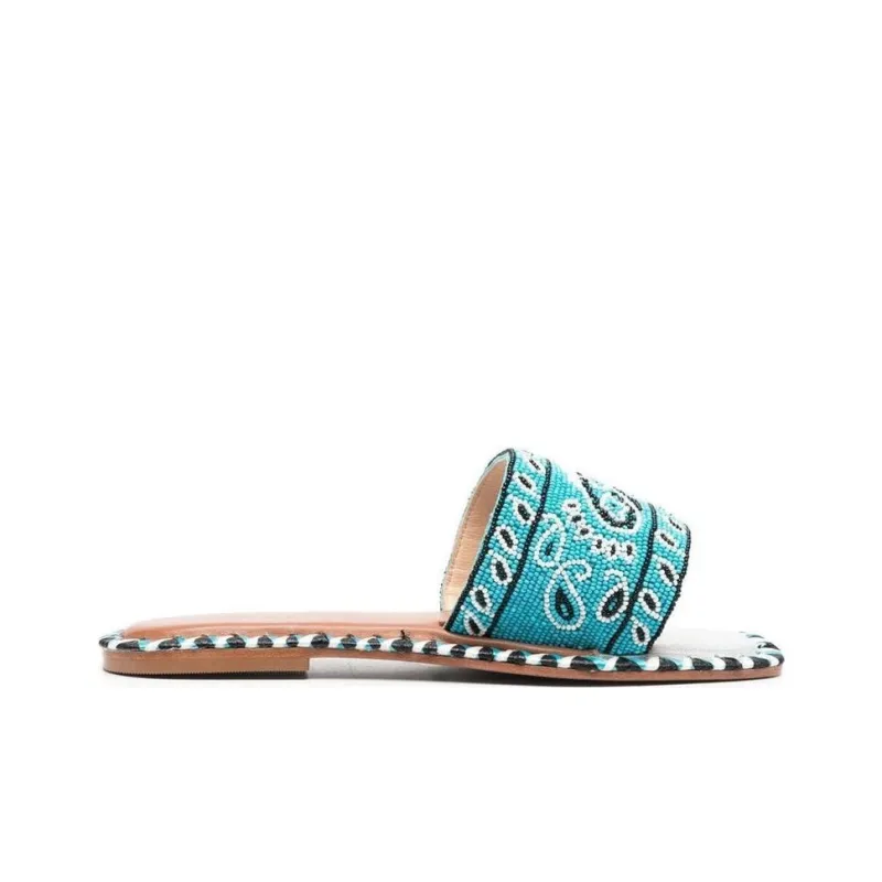De Siena Slide Slippers Women's Blue-1