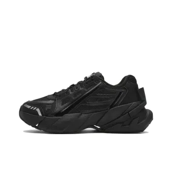 FILA FUSION TI 22 Cushioning Lightweight Low Top Chunky Sneakers Women's Black