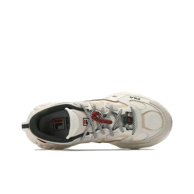 FILA Fern Fern Sneakers XMAS Slip-Resistant Low-Top Chunky Sneakers Men's Beige Green-2