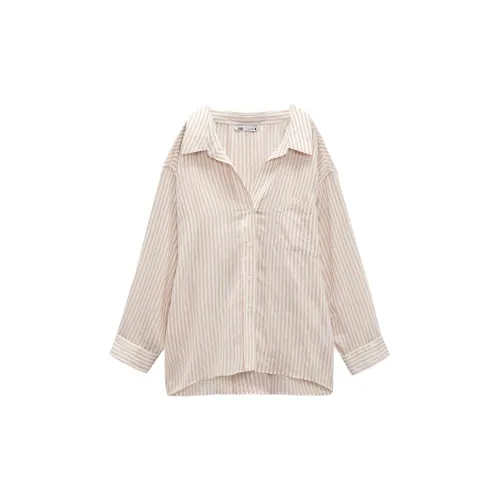 ZARA Shirts Women's Nude/Brown