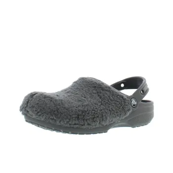Crocs Classic Fuzz Mania Clogs 'Slate Grey'