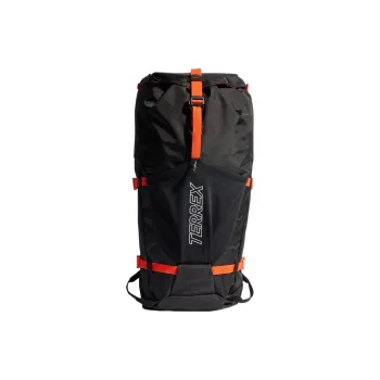 Adidas Recycled Nylon Hiking Bag Backpack Unisex Black/Orange Impact