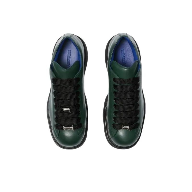 Burberry Low Top Casual Shoes Men's Vine Green-2