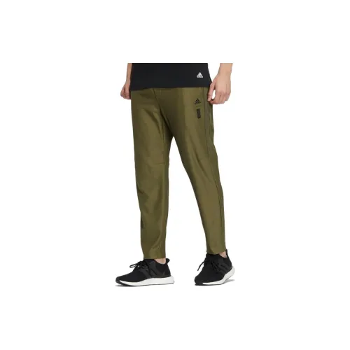 Adidas Wuji Series Knitted Sweatpants Men Dark Olive Green