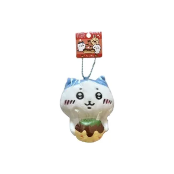 Chiikawa Hachiware Osaka Octopus Balls Dolls Plush Pendant Small Size Tall