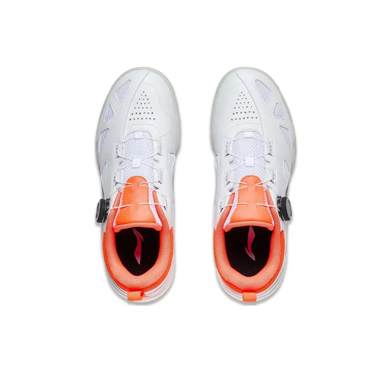 LiNing Mage Pe Cushioning Low Top Table Tennis Shoes Unisex White Orange-3