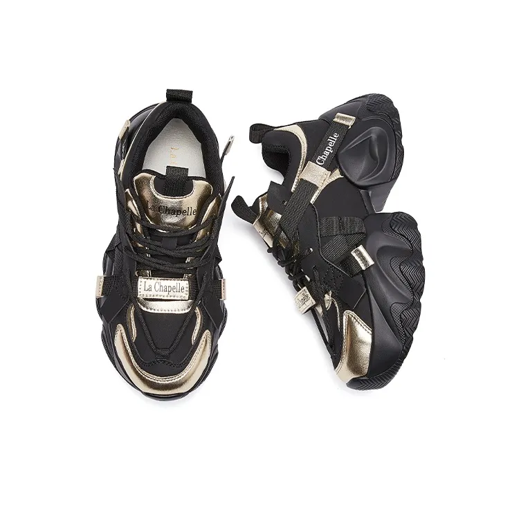 La Chapelle Lightweight Height Increasing Low Top Chunky Sneakers Women's-2