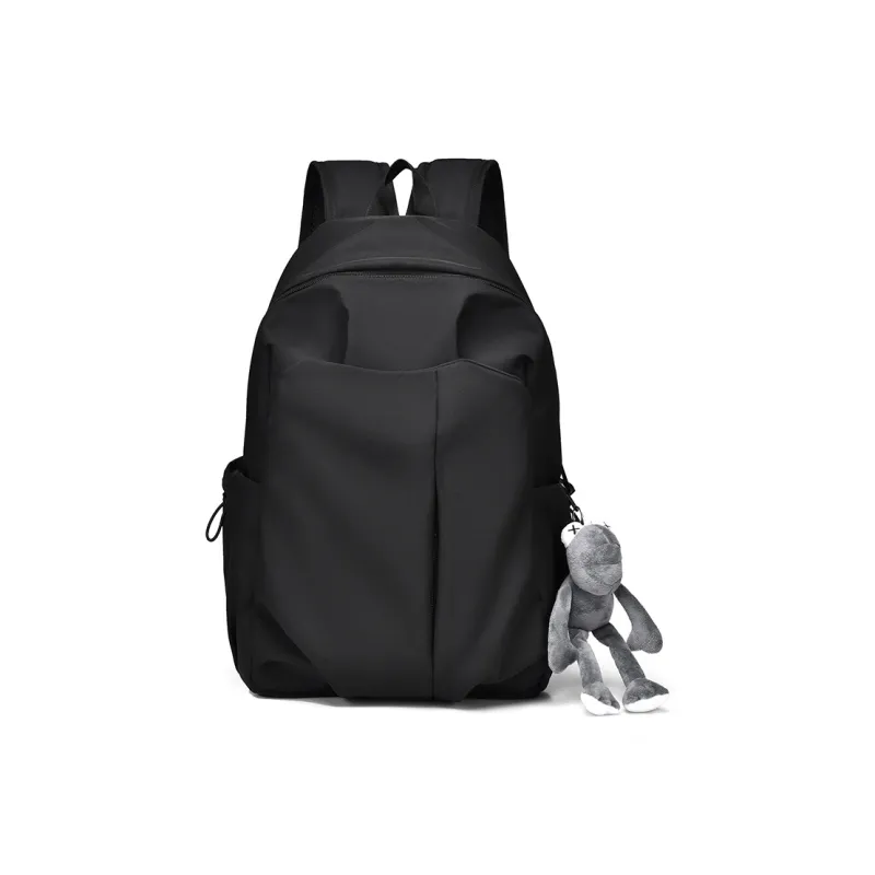 GEERDUN Durable Fabric Backpack Regular Unisex Black/Red/White/Gray-0