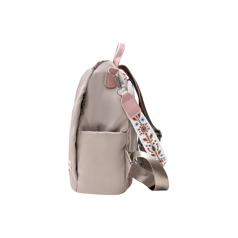 GF Oxford Shoulder Bag Backpack Women's Khaki/Black/Blue-4