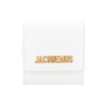 Jacquemus Leather Wrist Bag Mini Women's White