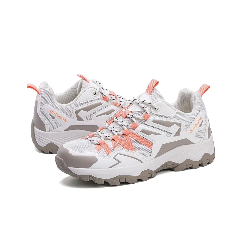 GESENLANG Slip Resistant Breathable Low Top Casual Shoes Women's Beige Pink-3
