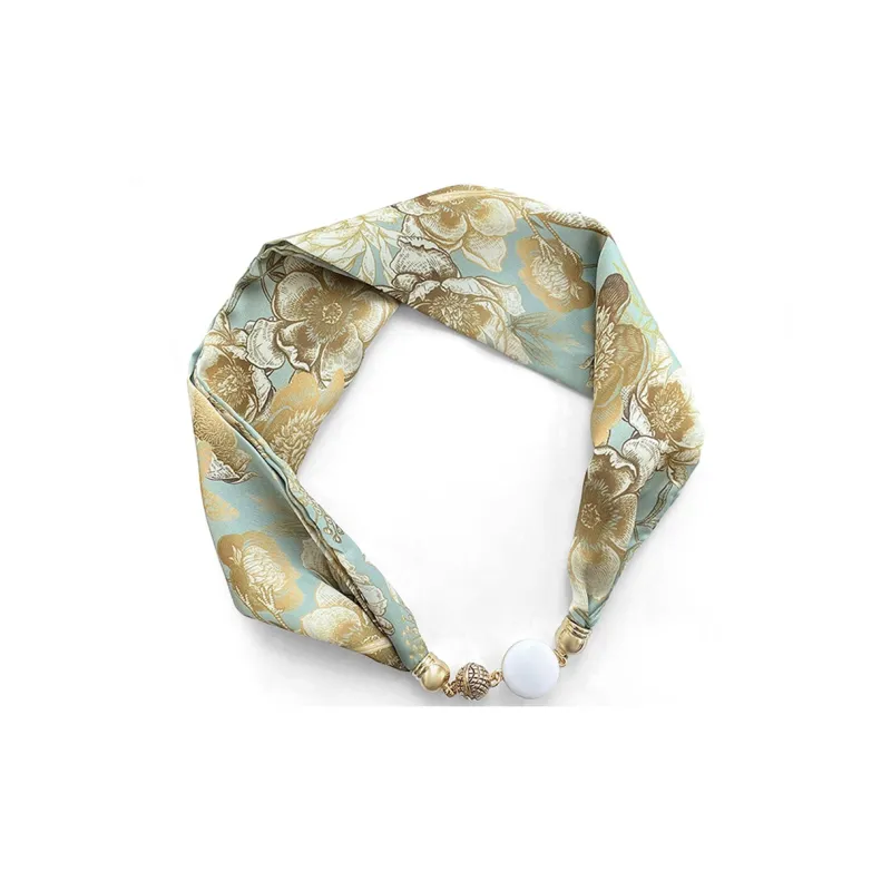 VINEY Polyester Silk Scarves Women's-1