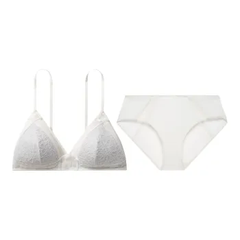 CALVIN KLEIN Black Label Series Underwear Set Women's Ivory White