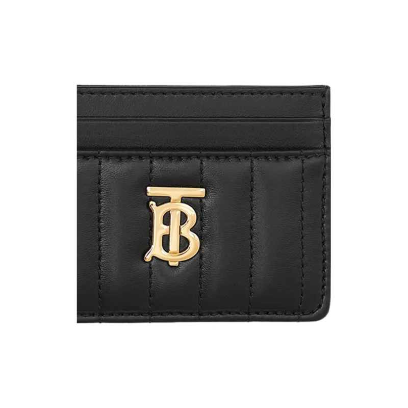 Burberry Lola Lola Bag Lambskin Card Holder Women's Black-4
