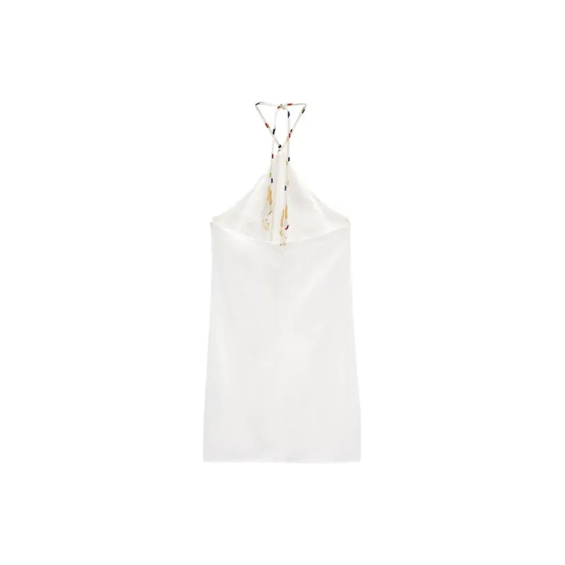ZARA Slip Dresses Women's White-1