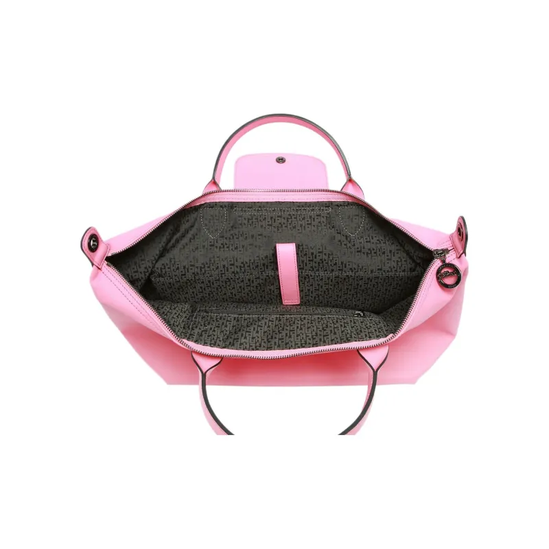 LONGCHAMP Le Pliage Xtra Cow Leather Dumpling Bag, Shoulder Bag, Crossbody Bag, Handbag Large Size Women's Pink-3