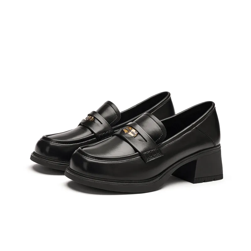 GEMEIQ Loafers Women's Low Top Black/Red Brown-1