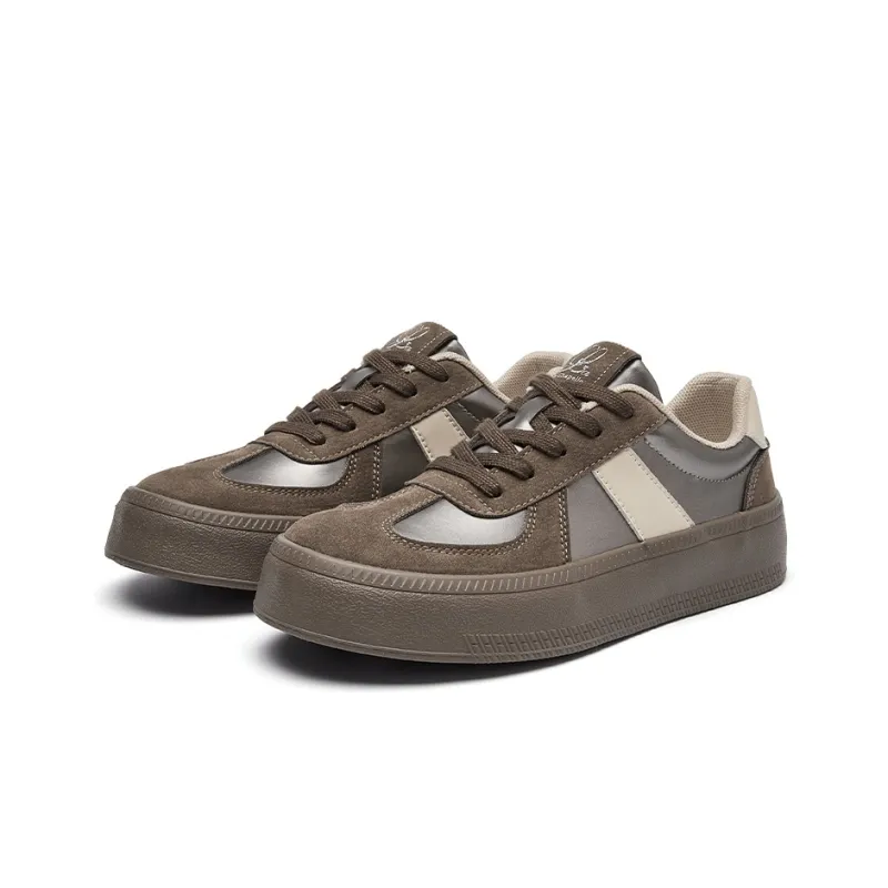 La Chapelle Wear resistant And Lightweight Low Top Skateboard Shoes Women's-10