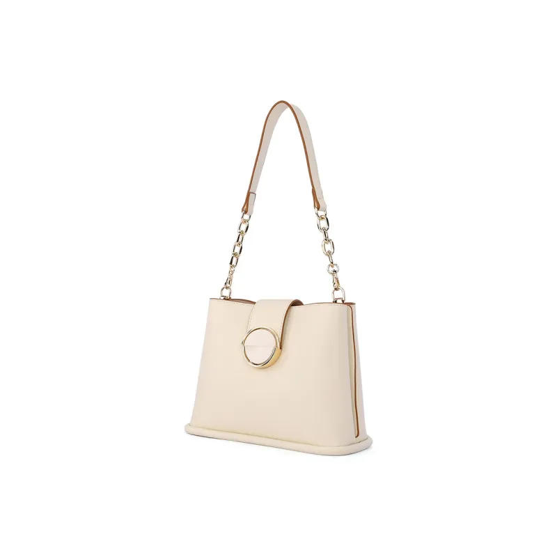 Dubaolu Polyurethane Bucket Bag, Chain Bag, Shoulder Bag Women's Milk Tea/Light Green/Ecru/Black-15