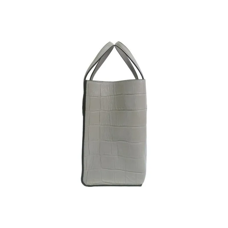 Furla Era Leather Tote Bag Shopping Bag Shoulder Bag Handbag Small Size Women's Gray-2