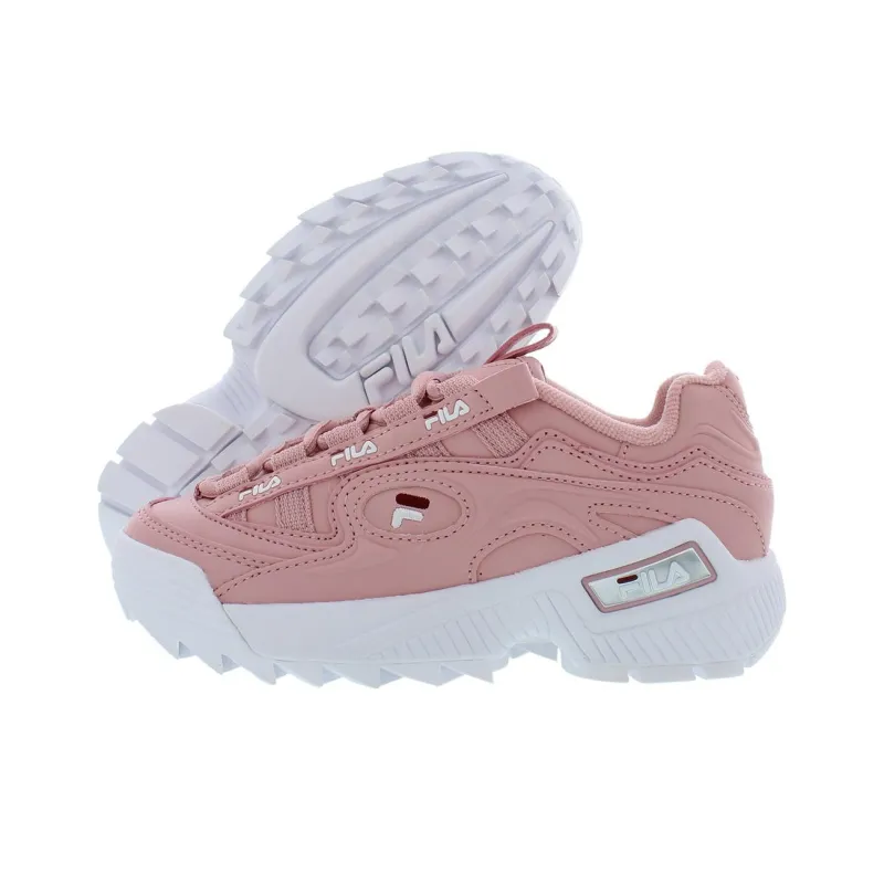 FILA D Formation Cushioned Slip Resistant Low Top Running Shoes Women's Pink-3