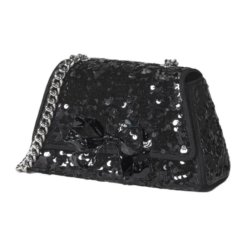 Self portrait Mini Bow Sequin embellished Bag-1