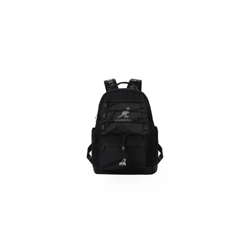 KANGOL Nylon Fabric Backpack Medium Size Unisex Ivory White/Milk Tea Apricot/Burgundy/Black/Khaki-9